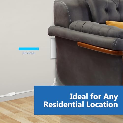 image for LIDER Flat-Face Outlet Extender with 3 Receptacles, Ultra-Thin Wall Pl
