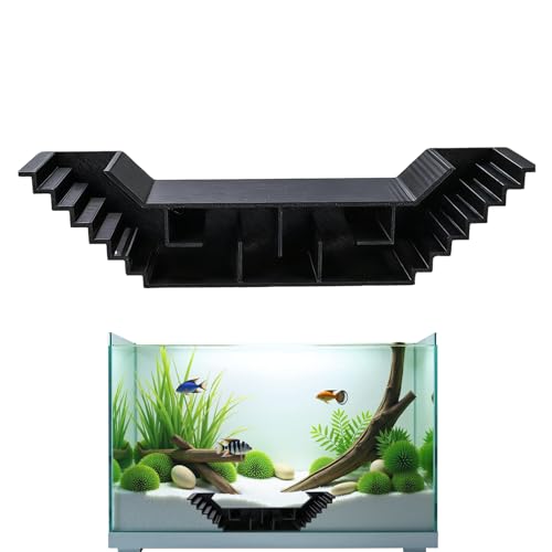 Veasbuu Decorative Aquarium Cave - Removable Underground Hideaway, Decorative Tank Tunnel, Quality Safe Design for Underground, Betta Breeding Freshwater, Saltwater Habitat Viewing