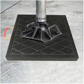 Genérico Alfombrilla niveladora Gruesa y Pesada para vehículos recreativos, apilable, para estabilizadores, para Camiones con Canasta, Color Negro, Almohadillas estabilizadoras cuadradas para grúas,