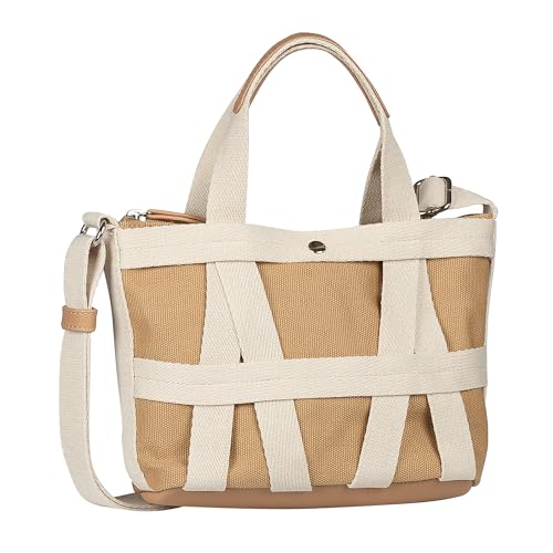 TOM TAILOR Denim Jada Damen Shopper Umhängetasche Reißverschluss Klein Braun