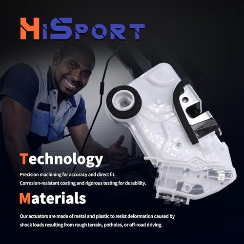 Image of HiSport Front Right Passenger Side Door Lock Latch Actuator Motor Replacement for Toyota Corolla Prius V Highlander Sienna,Compatible with Lexus IS250 IS300 IS350 Replaces 69030-02380, 69030-53120