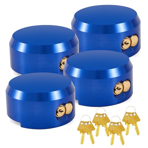 Pomunty 4 Pack Puck Lock for Trailers Keyed Alike, 6061