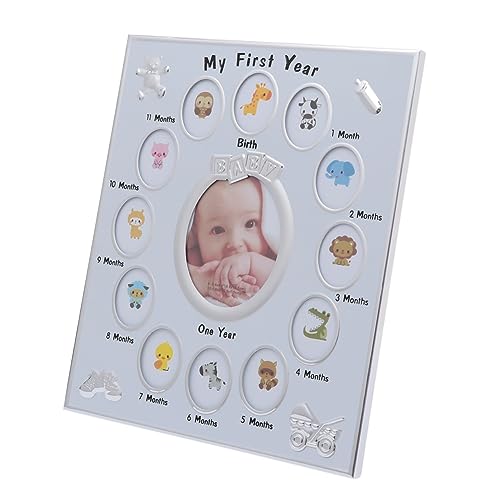 WINOMO 赤ちゃん1年 赤ちゃん1年 額縁 新生児台帳 成長記録 フォトフレーム 額縁 額縁のサムネイル