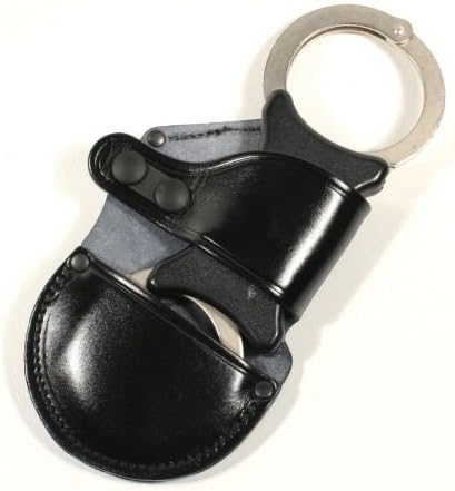 snap lock leather handcuff holder