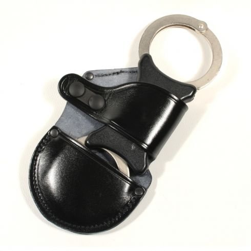 Price Western snap lock leather handcuff holder