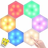 【Geometric Design】Led hexagon lights based on geometric design can provide soft warm light at night, just like night lights accompany you to sleep. Hexagonal gaming lights made of high-quality materials provide uniform lighting and sensitive response. When you touch the center of the low-power Led light wall panels, it will be activated immediately to illuminate.