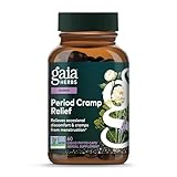 Gaia Herbs Cramp Relief - Herbal Supplement for Hormone Balance & Period Cramp Relief - Made with Organic Licorice Root, White Peony Root, Turmeric & More - 60 Vegan Capsules (60 Servings)