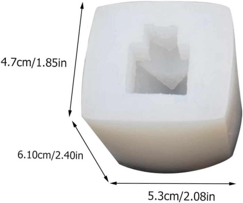 4 Pcs Silicone Candle Making Mold Xmas House Shape DIY