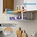 AmonHouseware 2Pack Under Shelf Basket Organizer,Adjustable Hanging Holder Storage for Cabinet Pantry Kitchen Cupboard Desk Counter Bookshelf Organization Add-on Space Saver Heavy Duty Slide-in,White
