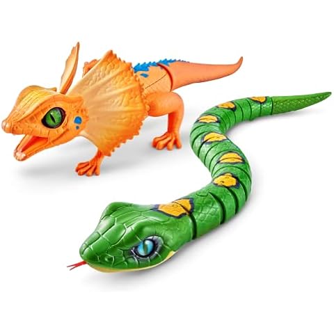 Robo Alive Snake + Lizard Series 3 by ZURU Battery-Powered Robotic Light Up Interactive Electronic Reptile Toy That Moves Cover