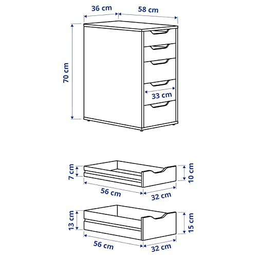 Image of MARIAS KOMMERCE ALEX Drawer unit, white14 1 /8x27 1 /2 inch from swedan