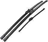 ✅【Streak-Free Wiping】：Präzisionsgefertigt, um sich perfekt an die Kurve Ihrer Windschutzscheibe anzupassen und eine kristallklare Sicht zu gewährleisten.