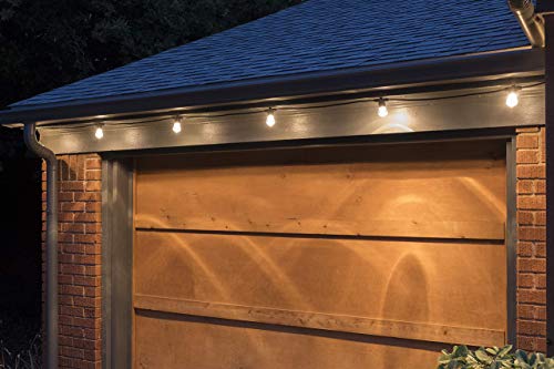 Lights By Night Enbrighten Led Bistro String Lights 48Ft|24 Shatter Lifetime Bulbs,2200K Warmwhite,Weather Resistant,Indoor/Outdoor,Commercial Grade,Perfect For Backyard,Porch,Patio,38357,Black,48 Ft #TOP4