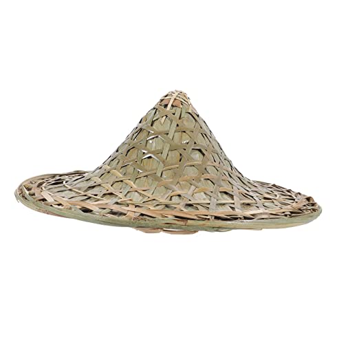 Oriental Woven Hat Fisherman Cap for Boys and Girls Lightweight Farmer Hat for Rainy Days and Outdoor Activities
