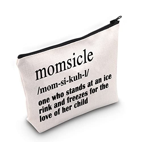 ZJXHPO Hockey Mom Survival Kit Makeup Bag - Momsicle Definition - Mother's Day Gift for Hockey Lover2