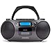 Produktbild Aiwa BBTC-550BK Tragbares Radio mit CD, Bluetooth und USB, Kassettenrecorder, Schwarz