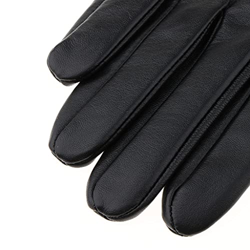 oshhni Retro Couro de Condução Forrado Tela Toque Curtas , L