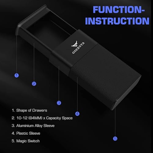 Oneonta Holder Case - Magic Holder Case - Small Holder Box, Holds 12 To 14, Up To 84Mm Long, Crush-Proof, Pocket Size, Good Sealing #TOP3