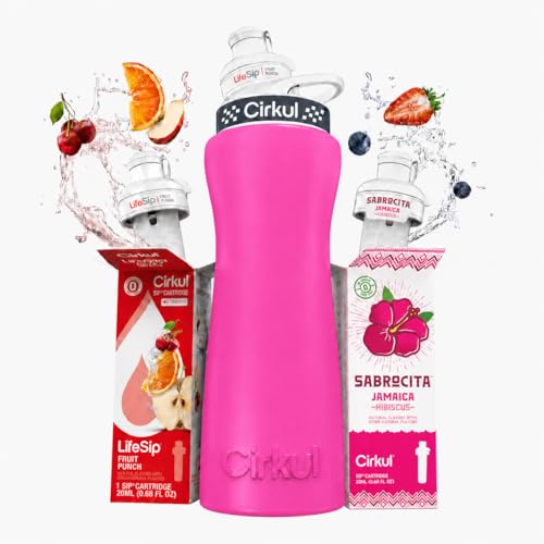 Cirkul 42oz Pink Metal Bottle