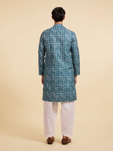 Image of DIWAS BY MANYAVAR Men's Cotton Blend Printed Kurta (1pc)