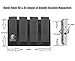 CuteExpress Tactical Pro Sports Quad Magazine Pouch for 9mm 40 & 45