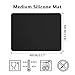 Gartful Silicone Sheets for Crafts, 3PCS Resin Jewelry Casting Molds Mats, Multipurpose Table Cover Placemat, Counter Top Protector Pad, Nonskid Nonstick, Black(15.7 x 11.8 inches)