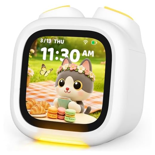 Think Academy Pawpal Toy for Kids & Toddlers - All-in-1 Stories, Music, Podcast, Schedule, Ok-to-Wake, Habit-Building, Digital Pet, Nightlight, Parental Control, Message, for Girls Boys Ages 3+