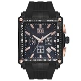 Montre Homme   Cerruti Odissea Noir rectangulaire   CRA31404