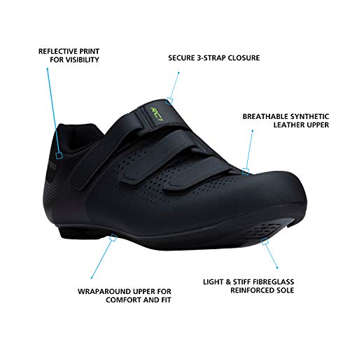 Shimano Sh-Rc100 Feature-Packed Entry Level Road Shoe, Black, 10-10.5 Men (Eu 45) #TOP2