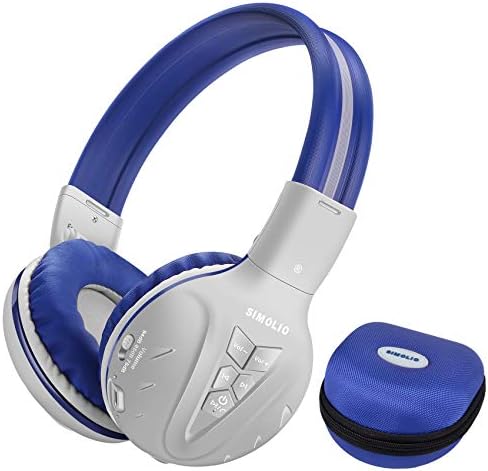 SIMOLIO Kids Wireless Headphones with Volume Limited, Kids Headphones Bluetooth for School, Child Wireless Headsets, Over-Ear Kids Headphone Bluetooth and Wired for Girls,Boys,Teens (Mint)