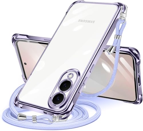Galaxy S25 Edge �P�[�X �N���A �V�����_�[ galaxy s25 edge �X�}�z�P�[�X �M�����N�V�[ s25�G�b�W �J�o�[ ���|�� �΂߂��� ��|���P�[�X ���� TPU ���^ �ϏՌ� �g�уP�[�X �R�t�� �΂߂��� �D��X�g���b�v�t�� �l�b