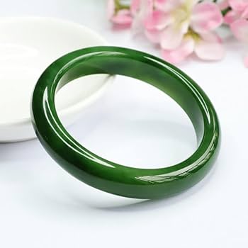 Amazon.com: 和田玉碧玉手镯俄料菠菜绿手饰珠宝饰品: Industrial