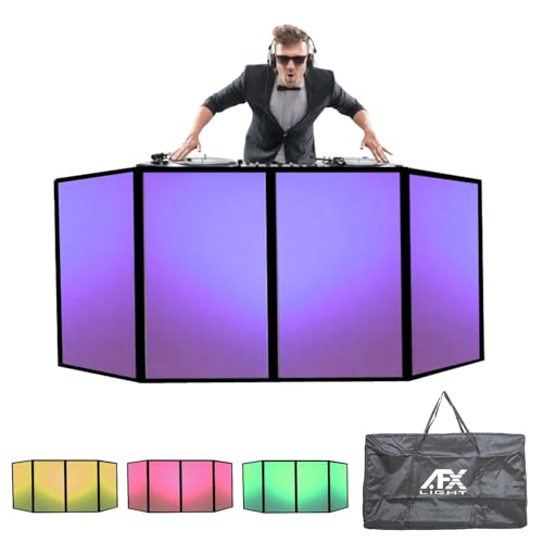 Générique Sono Pack Facade Dj AFX LIGHT 4 Panneaux Pliables 700 x 1220 - Sacoche Housse Transport Protection Prestation Club Discothèque Déco Lycra