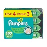 Lenços Umedecidos Pampers Aroma de Aloe Vera 192 Unidades