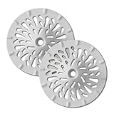 HUROYAMA Hair Catcher, Clogged drains, Messy Cleaning, Soft Silicone, Tool-Free Installation, Stable Cleaning, Volcano Structure Design, 90mm M Size Cover Drains(2 Packs)