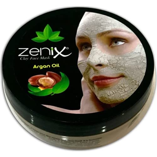 Kenparazzi - Zenix Gesichtsmaske aus mit Arganöl extrahierter Tonerde 350 gr - Reinigende Wirkung, Erfrischt und erfrischt die Haut, Gesichtsmaske, Vitamin C, Pflegeunterstützung für Deine Poren Cover