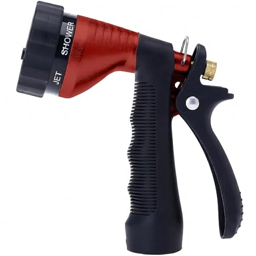 GREEN MOUNT Water Hose Nozzle Spray Nozzle, Metal Garden Hose Nozzle...