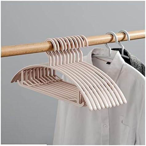 Coat Rack,Clothes organizer， Clothes Hangers/Coat Hangers 10pcs/Set No Trace Hanger Household Widened Non-Slip Clothes Hangers Thickened Plastic Rack Anti-Deformation Hanger Hangers (Color : A-Gray) (