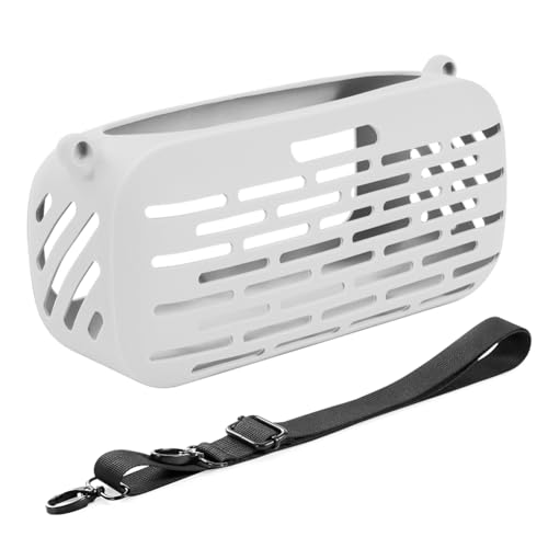 sikiwind for Bose SoundLink Max �P�[�X�V���R���J�o�[�P�[�X�ϏՌ� �_��ȃL�������O�P�[�X ���h�~ �ی�|�[�` �X���[�u �����h�~�v���e�N�^�[�J�o�[ �V�����_�[�X�g���b�v�t�� for Bose SoundLink Max Bl