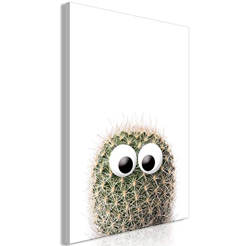 artgeist Acoustic Canvas Wall Art Print Cactus 24x35 in - 1pcs Picture with Acoustic Foam Sound Print Artwork Room Acoustics Soundproofing b-A-0398-b-a