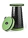 Oturax - Sgabello telescopico pieghevole, portatile, in plastica, interno ed esterno, colore: Verde