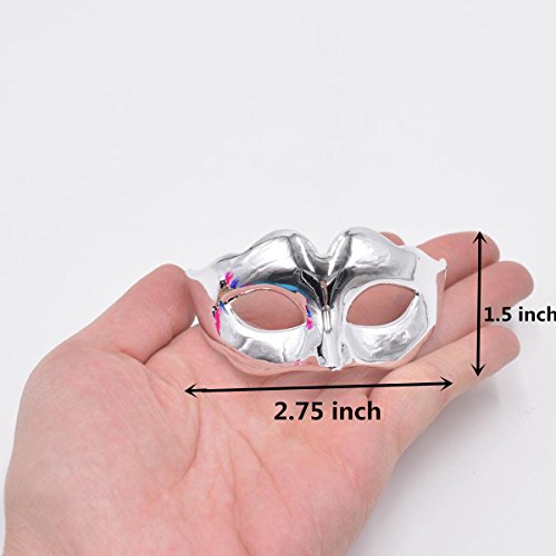 Yiseng Mini Masquerade Mask Party Decoration 10Pcs Set Supper Small Masks Mardi Gras Halloween Party Decor Novelty Gifts #TOP1