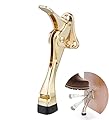 Easy Pedal Kick Down Door Stop Stopper Easy Step Door Kick Doorstop,Premium Quality,Height-Adjustable Rubber Foot,4 Inch