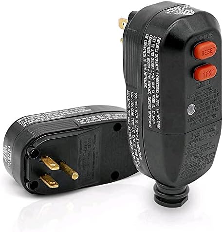 ANEKEN GFCI Plug Replacement Auto Reset 3 Prongs 15Amp 3-Wires with Waterproof Ground Fault Circuit Interrupter Safety RCD Protection for Power Pressure Washer, Air Conditioner, Hot Tub, Hair Dryer