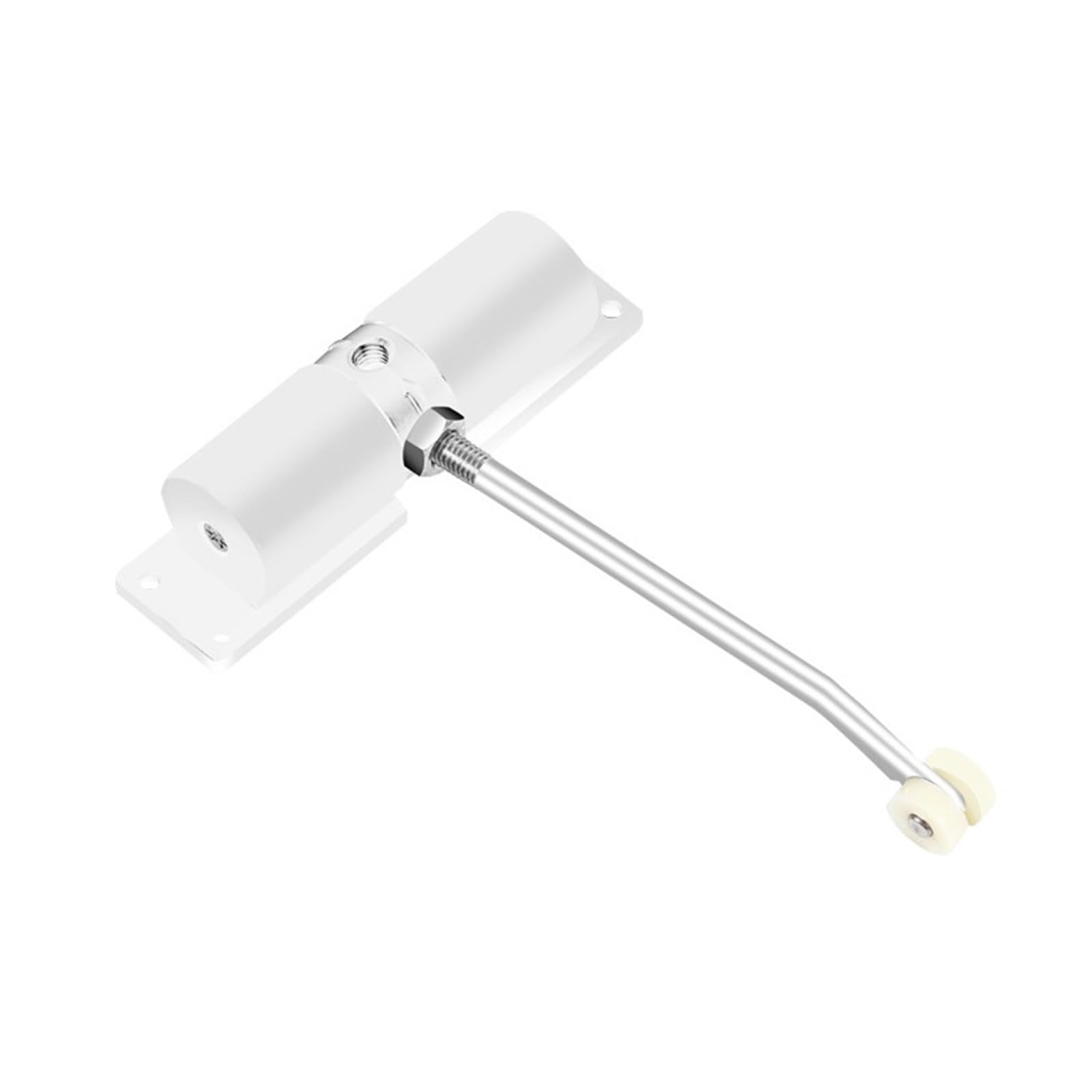 SWENEEN Door Closer Automatic Adjustable Closers Light Duty Zinc Alloy Spring Door Closer Easy For Home Commercial Use (White),White