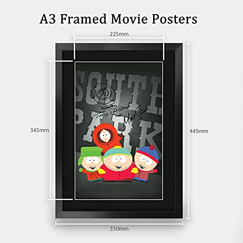 HWC Trading South Park 16 x 12 inch Framed Gifts Printed Signed Autograph Poster for TV Memorabilia Fans - 16" x 12" Framed by HWC Trading - Used condition - US$9.69