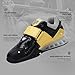 CASTIRON LIFT Weightlifting Shoes,Squat Shoes for Men & Women - Non-Slip Rubber Sole, Stability for Powerlifting, Cross-Training, Gym Workouts Black/Yellow