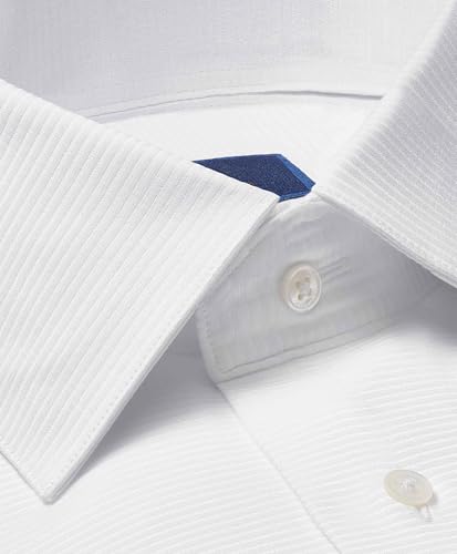 Mens Regular Fit Horizontal Rib French Cuff Formal Shirt2