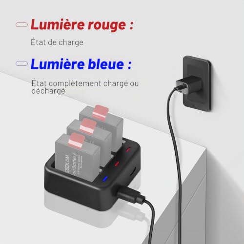 GeeKam Chargeurs de Batterie Caméra Sport pour Choisir des Cames – vue 6