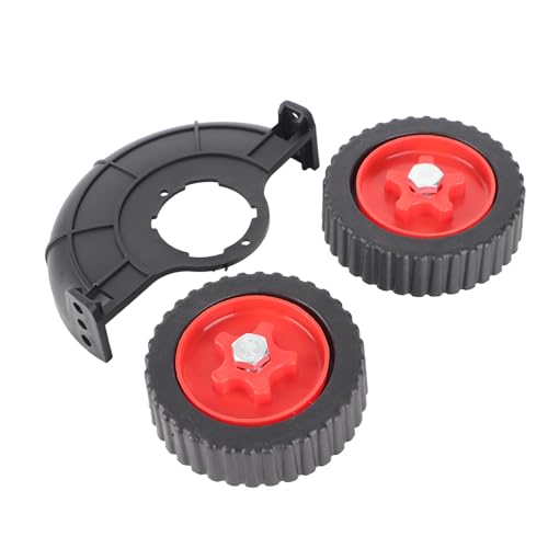Fdit Roue Auxiliaire Universelle pour -Herbe, Conception Légère, Matériau ABS de Haute qualité pour -Herbe, Roue de Tondeuse à Gazon Facile à Installer pour Une Tonte Précise